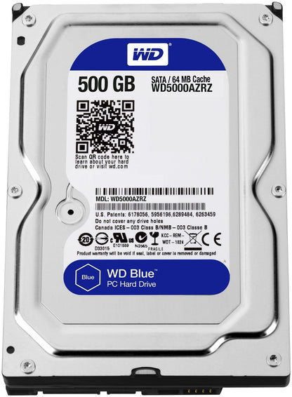 Western Digital Blue 500GB 3.5 Inch Desktop Internal Hard Drive