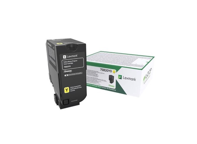 Lexmark Yellow Toner Cartridge 10K pages - 75B20Y0 - NWT FM SOLUTIONS - YOUR CATERING WHOLESALER