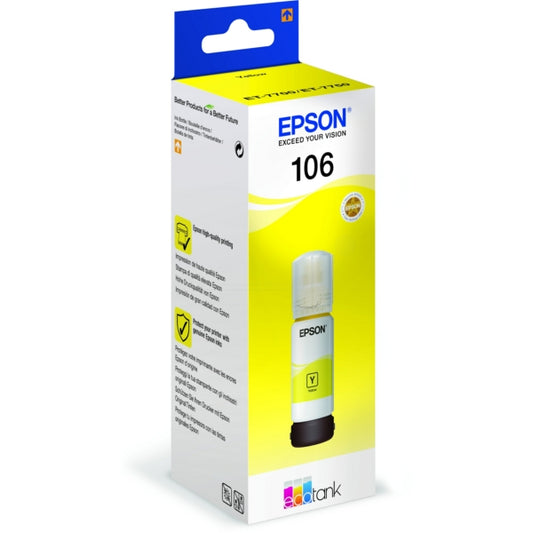 Epson 106 Yellow Ink Bottle 70ml - C13T00R440 - NWT FM SOLUTIONS - YOUR CATERING WHOLESALER