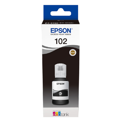 Epson 102 Black Ink Cartridge 127ml - C13T03R140 - NWT FM SOLUTIONS - YOUR CATERING WHOLESALER