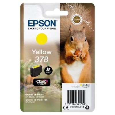 Epson 378 Squirrel Yellow Standard Capacity Ink Cartridge 4ml - C13T37844010 - NWT FM SOLUTIONS - YOUR CATERING WHOLESALER