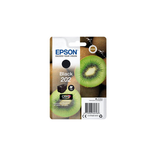 Epson 202 Kiwi Black Standard Capacity Ink Cartridge 7ml - C13T02E14010 - NWT FM SOLUTIONS - YOUR CATERING WHOLESALER