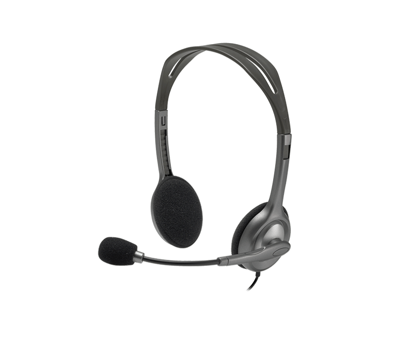 Logitech H110 Noise Canceling Stereo Headset - NWT FM SOLUTIONS - YOUR CATERING WHOLESALER