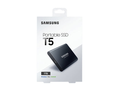 Samsung 1TB T5 Black USB3.1 Gen2 USB C External Solid State Drive