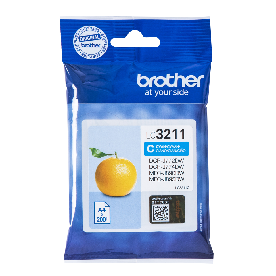 Brother Cyan Ink Cartridge 12ml - LC3211C - NWT FM SOLUTIONS - YOUR CATERING WHOLESALER