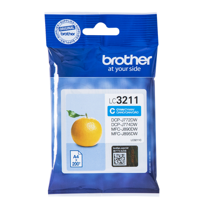 Brother Cyan Ink Cartridge 12ml - LC3211C - NWT FM SOLUTIONS - YOUR CATERING WHOLESALER