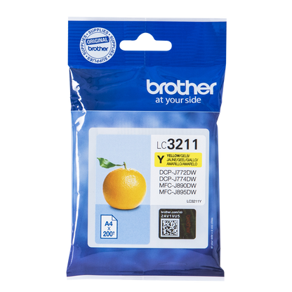 Brother Yellow Ink Cartridge 12ml - LC3211Y - NWT FM SOLUTIONS - YOUR CATERING WHOLESALER