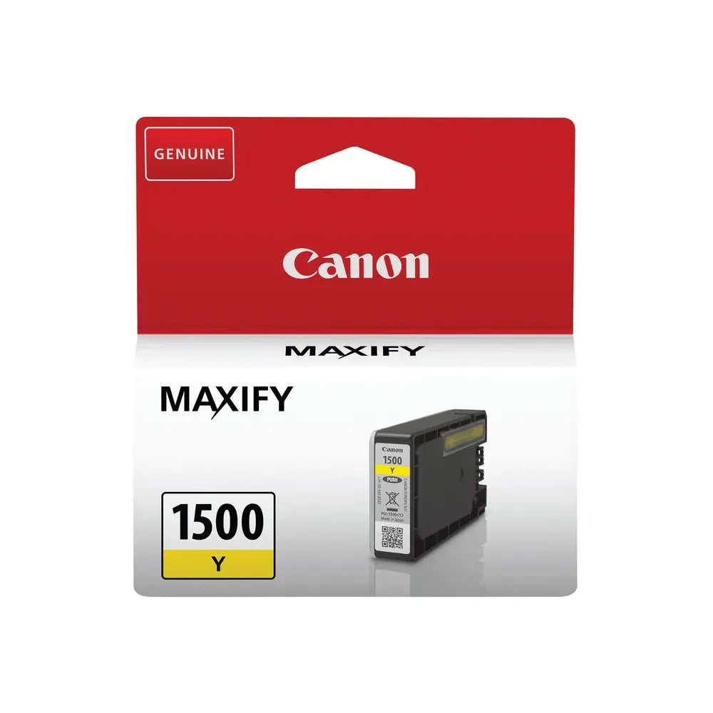 Canon PGI1500 Yellow Standard Capacity Ink cartridge 300 Pages - 9231B001 - NWT FM SOLUTIONS - YOUR CATERING WHOLESALER