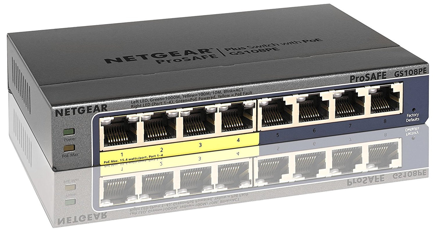 Netgear 8 Port Unmanaged GE POE Plus Switch - NWT FM SOLUTIONS - YOUR CATERING WHOLESALER