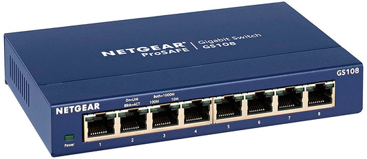 Netgear Prosafe 8 Port Gigabit Desktop Switch - NWT FM SOLUTIONS - YOUR CATERING WHOLESALER