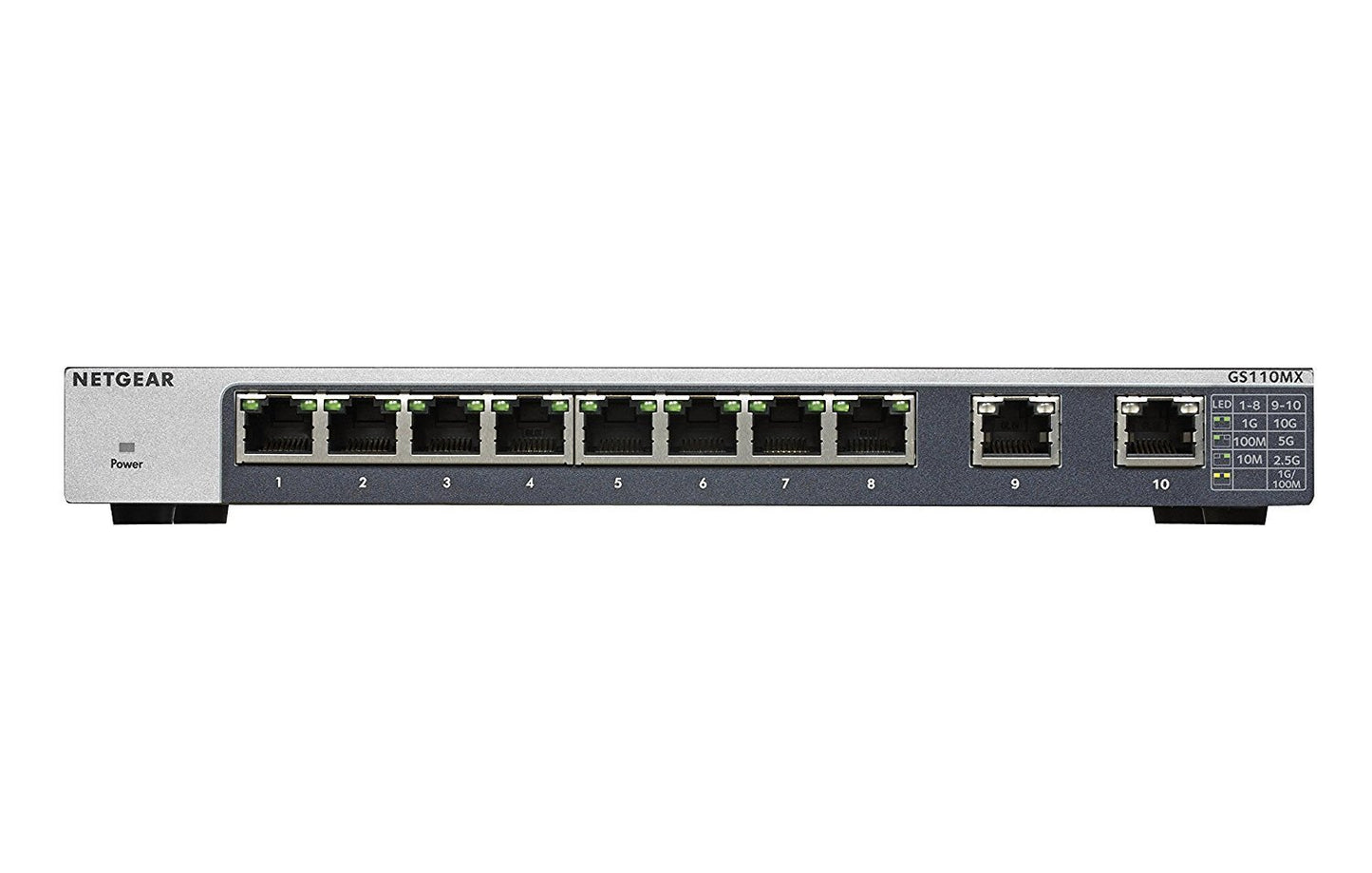 Netgear 8 Port Gige Unmanaged Switch With 2 Port Uplinks