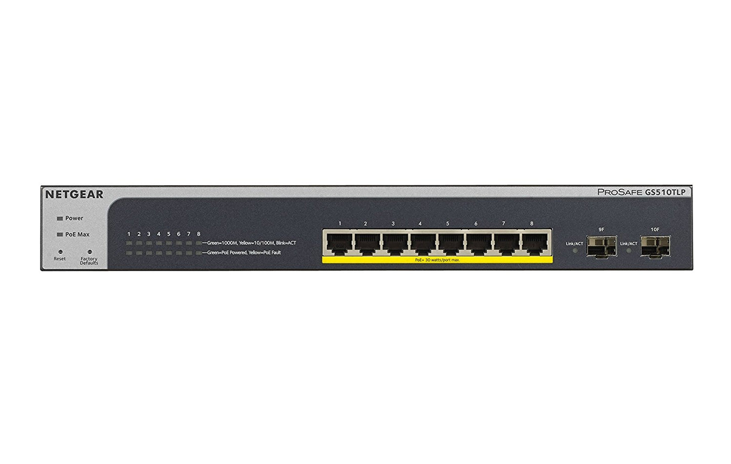 Netgear 8 Port PoE Gbit Smart Switch with 2x SFP