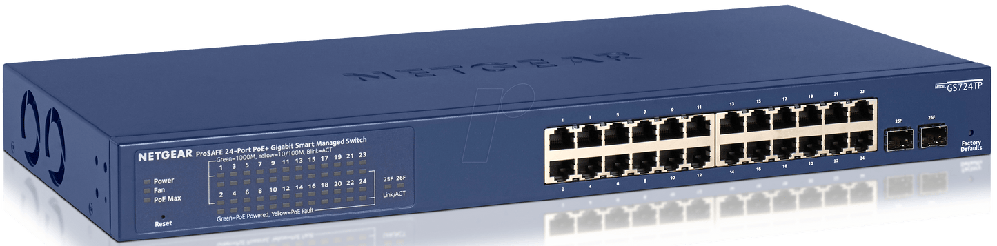 Netgear 24 Port Gigabit Ethernet Smart Power over Ethernet Switch - NWT FM SOLUTIONS - YOUR CATERING WHOLESALER