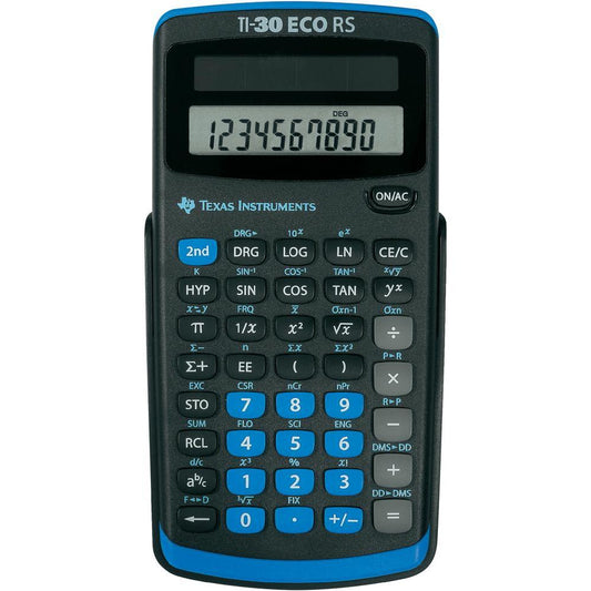 Texas Instruments TI-30 ECO RS 10 Digit Scientific Calculator Black 30RS/TBL/5E1 - NWT FM SOLUTIONS - YOUR CATERING WHOLESALER