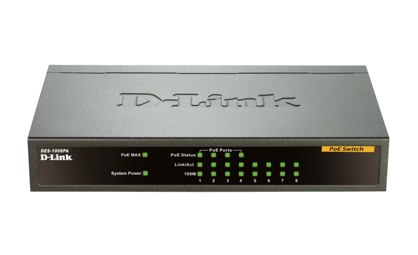 D-Link 8 Port Desktop Switch with 4 PoE Ports - NWT FM SOLUTIONS - YOUR CATERING WHOLESALER