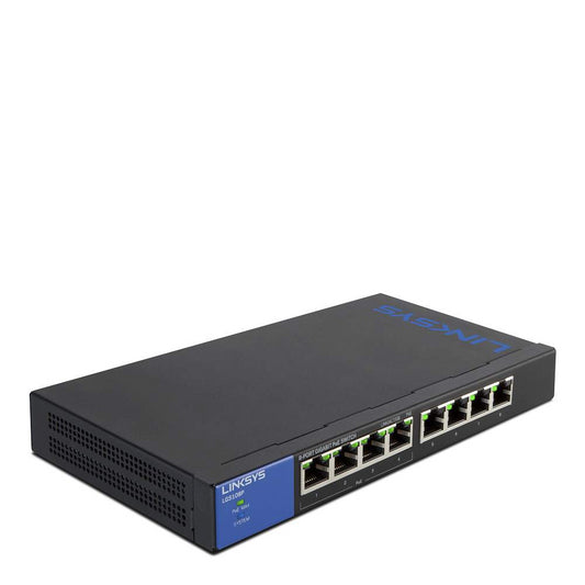 Linksys 1GB Unmanaged PoE 8 Port Switch - NWT FM SOLUTIONS - YOUR CATERING WHOLESALER