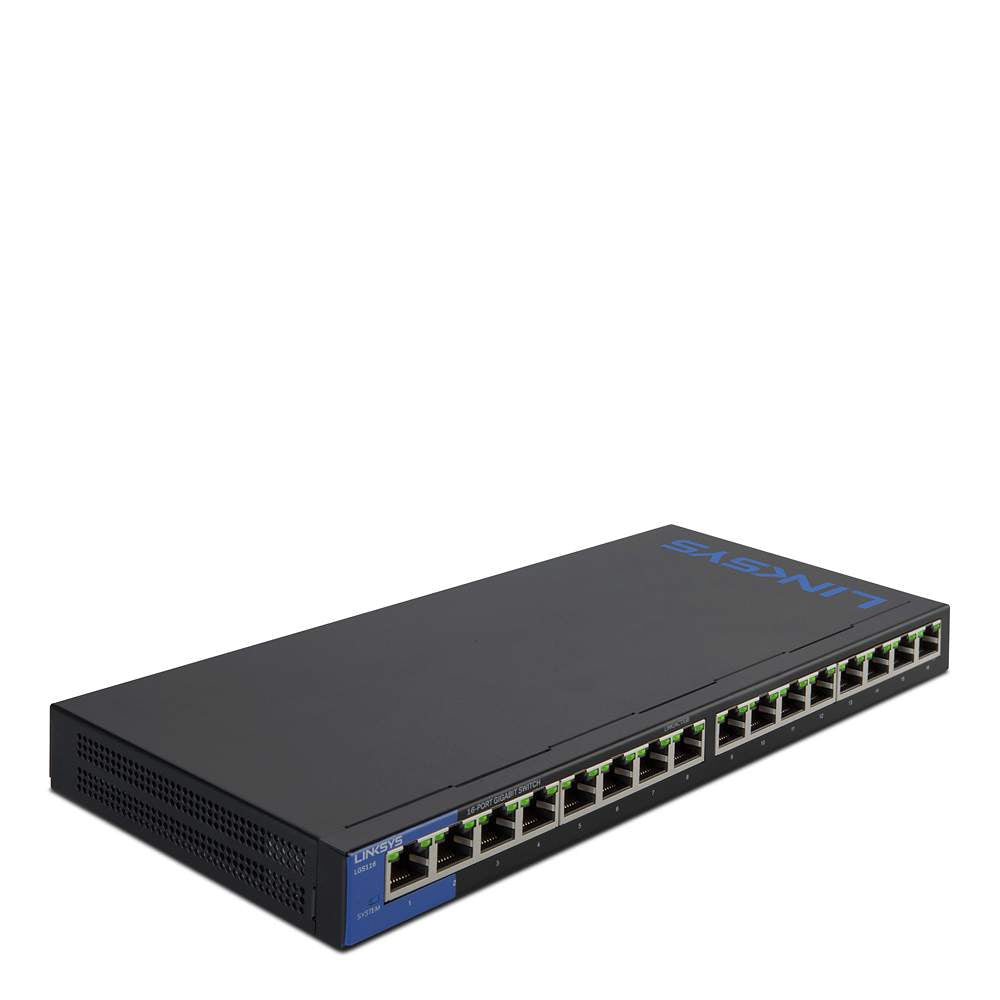 Linksys 1GB Unmanaged PoE 16 Port 125w - NWT FM SOLUTIONS - YOUR CATERING WHOLESALER