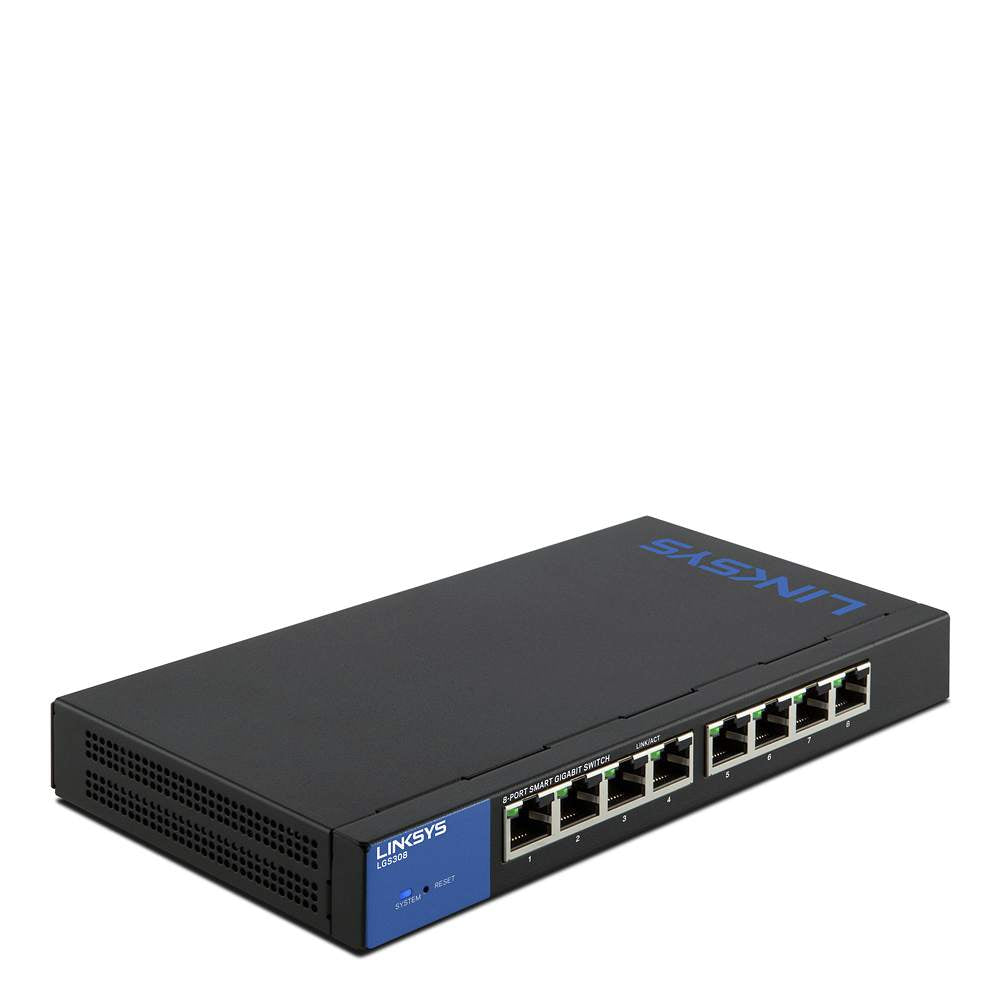 Linksys 1GB Managed 8 Port Smart Switch - NWT FM SOLUTIONS - YOUR CATERING WHOLESALER