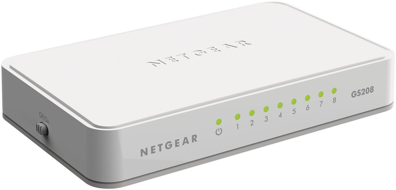 Netgear GS208 Unmanaged Gigabit Ethernet 8 Port - NWT FM SOLUTIONS - YOUR CATERING WHOLESALER