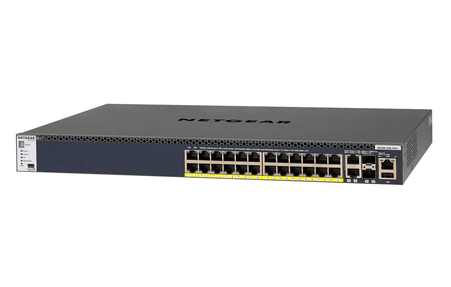 Netgear ProSAFE PoE 28 Port L3 Stackable Switch - NWT FM SOLUTIONS - YOUR CATERING WHOLESALER