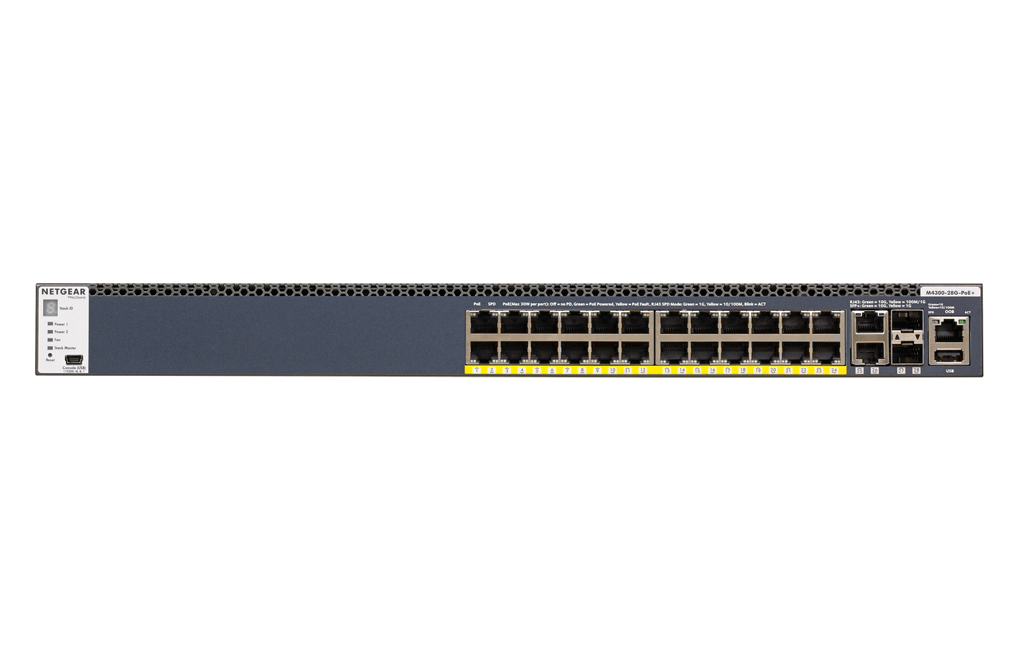 Netgear ProSAFE PoE 28 Port L3 Stackable Switch