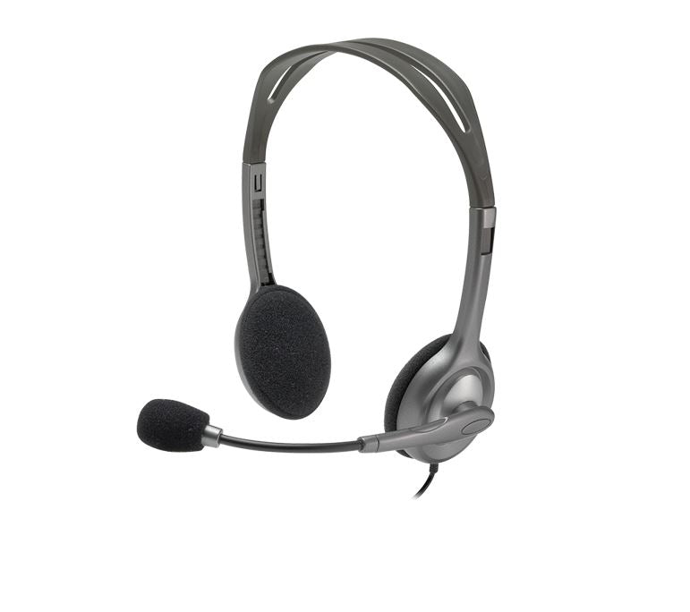 Logitech H111 Binaural Stereo Grey Headset - NWT FM SOLUTIONS - YOUR CATERING WHOLESALER