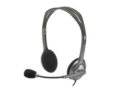 Logitech H111 Binaural Stereo Grey Headset - NWT FM SOLUTIONS - YOUR CATERING WHOLESALER