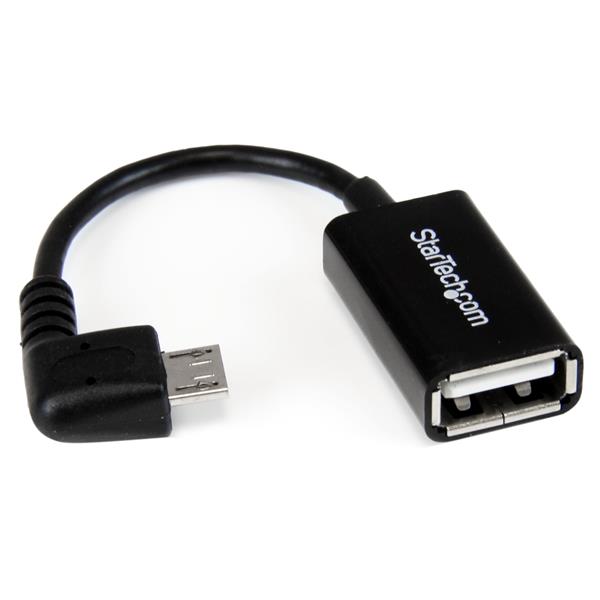 StarTech.com 5in Right Angle Micro USB to USB - NWT FM SOLUTIONS - YOUR CATERING WHOLESALER