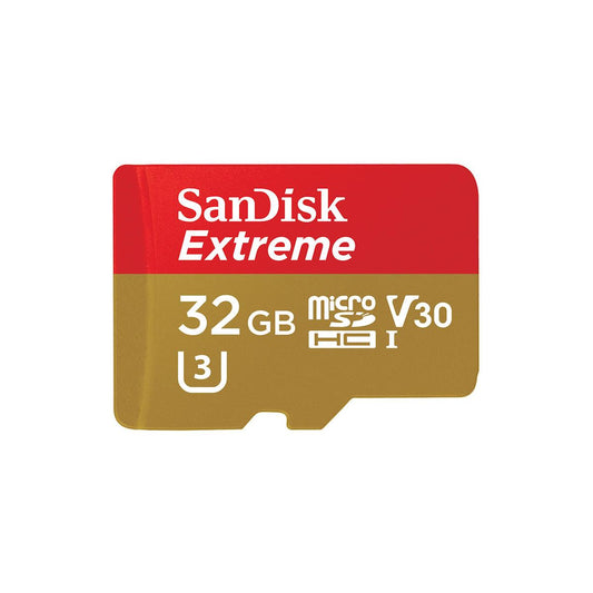 SanDisk Extreme 32GB Class 10 U3 MicroSDHC Memory Card and Adapter - NWT FM SOLUTIONS - YOUR CATERING WHOLESALER