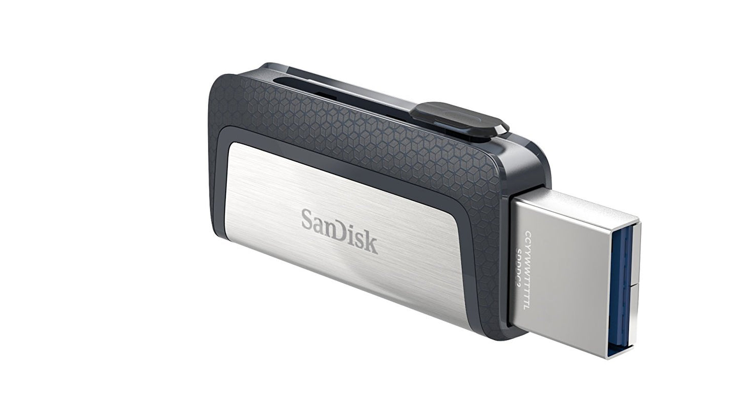 SanDisk 256GB Ultra Type CTM USB A USB C Flash Drive