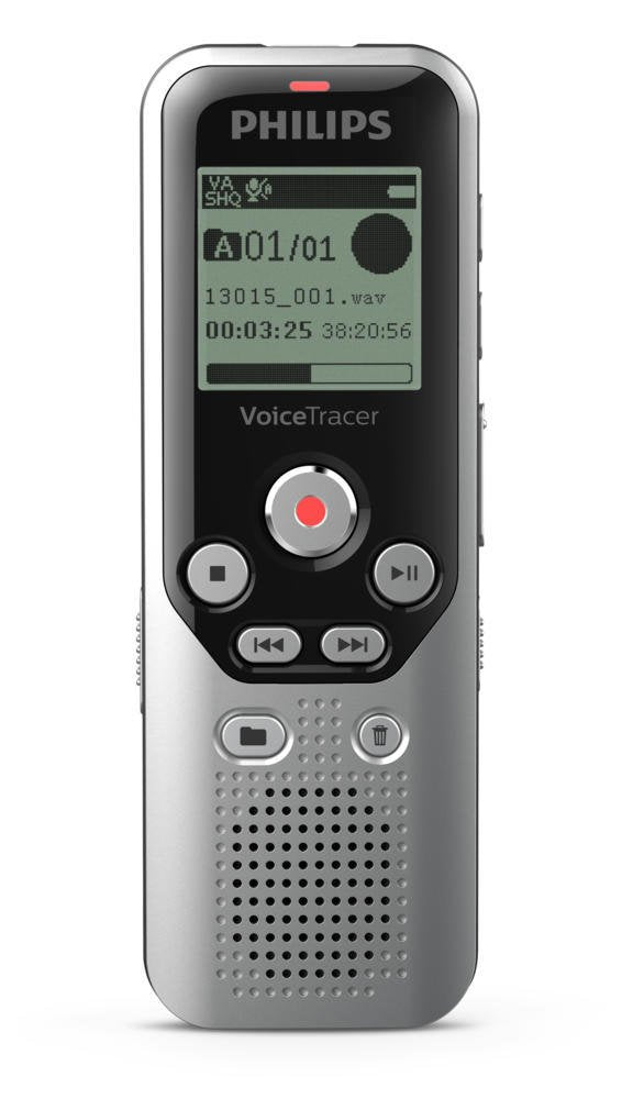 Philips Dictation DVT1250 VoiceTracer Audio Recorder MicroSD 8GB Memory - NWT FM SOLUTIONS - YOUR CATERING WHOLESALER
