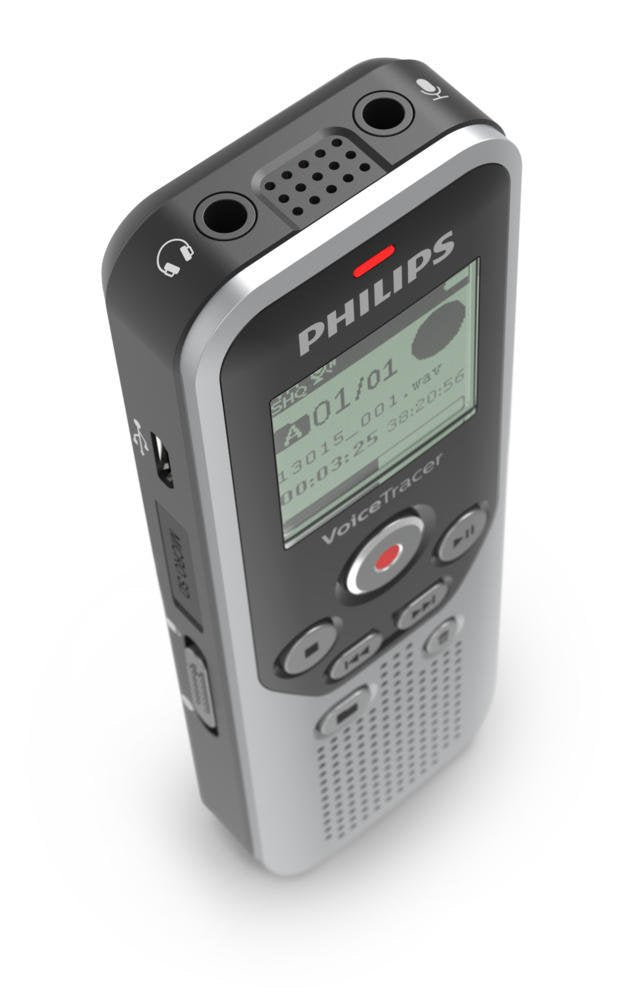 Philips Dictation DVT1250 VoiceTracer Audio Recorder MicroSD 8GB Memory