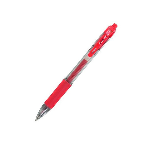 Zebra Sarasa Retractable Gel Rollerball Pen 0.7mm Tip 0.5mm Line Red (Pack 12) - 46830 - NWT FM SOLUTIONS - YOUR CATERING WHOLESALER