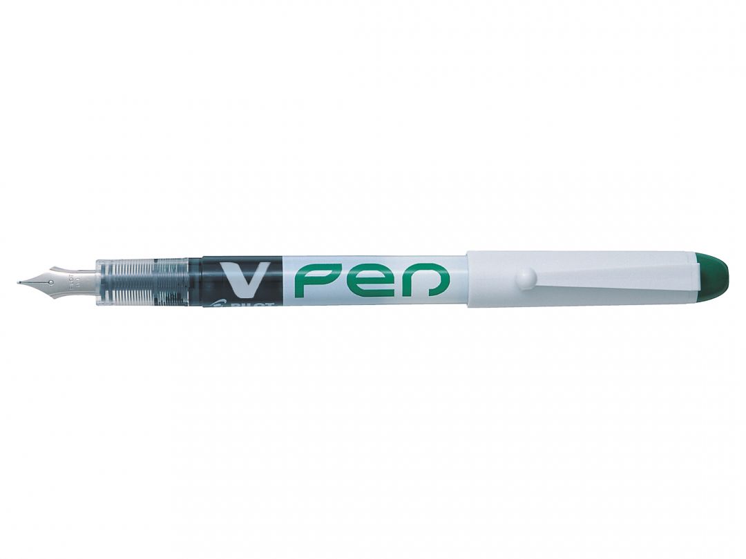 Pilot V-Pen Erasable Disposable Fountain Pen Green (Pack 12) - 4902505326547 - NWT FM SOLUTIONS - YOUR CATERING WHOLESALER