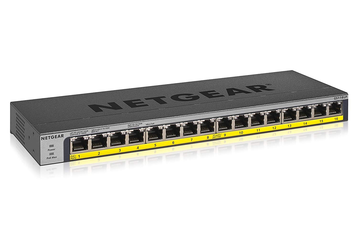 Netgear 16 Port 76W PoE Gigabit Ethernet Switch - NWT FM SOLUTIONS - YOUR CATERING WHOLESALER