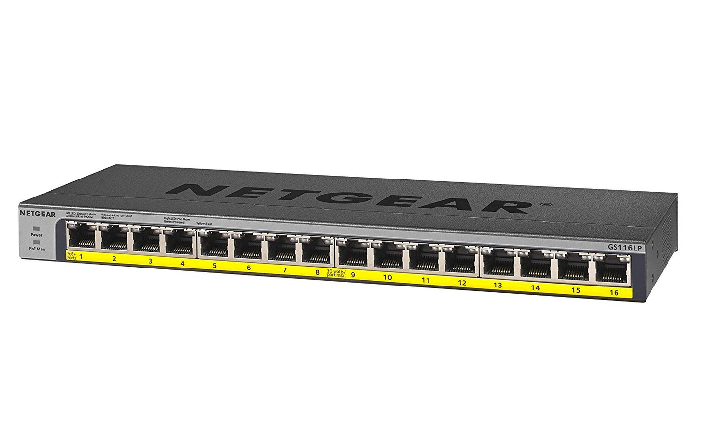 Netgear 16 Port 76W PoE Gigabit Ethernet Switch