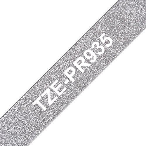 Brother Black On Silver Label Tape 12mm x 8m - TZEPR935