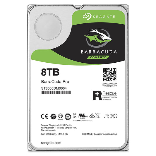 Seagate 8TB Internal BarraCuda 72 SATA Drive 3.5in - NWT FM SOLUTIONS - YOUR CATERING WHOLESALER