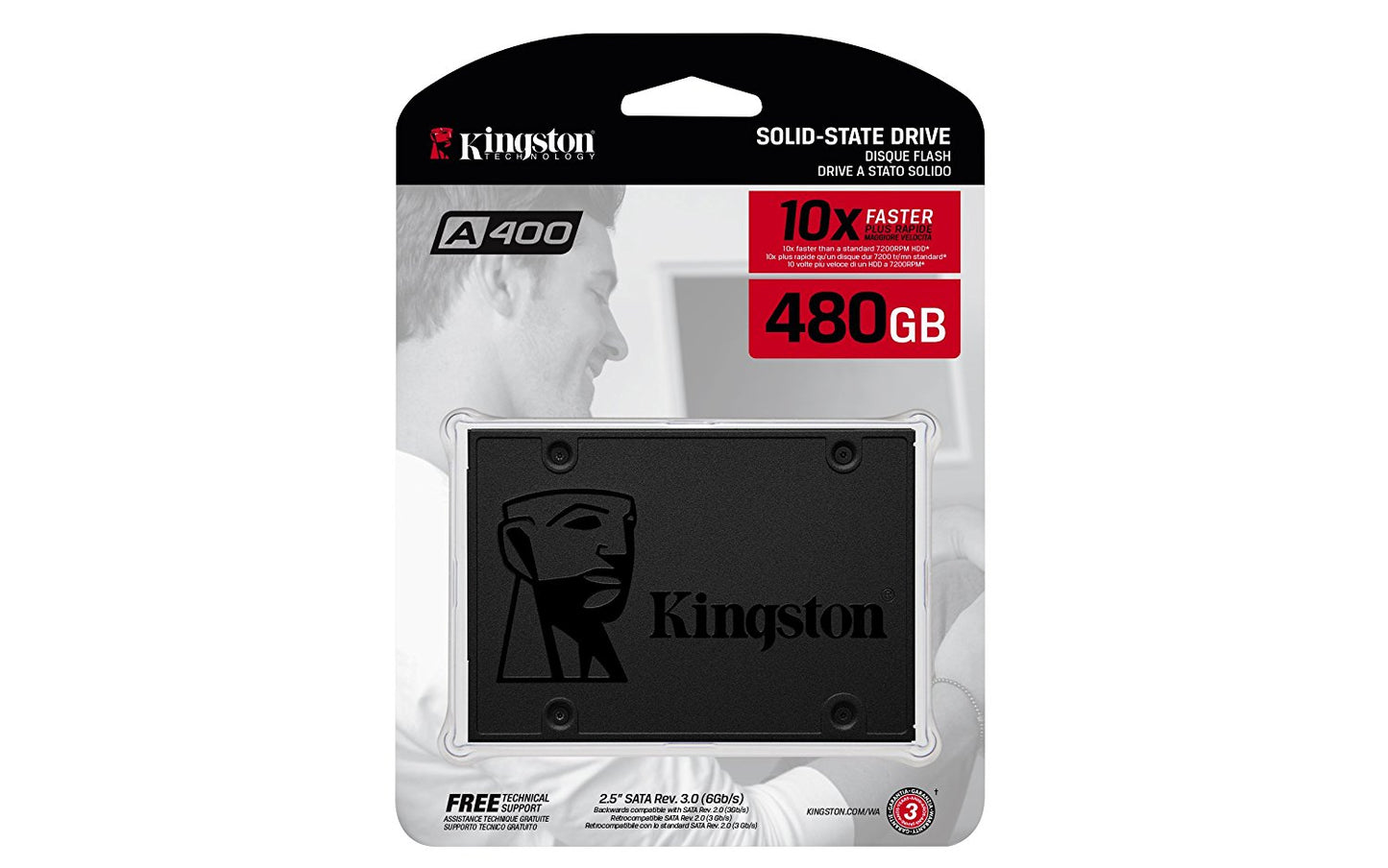 Kingston Technology A400 120GB SATA 2.5 Inch TLC Internal Solid State Drive