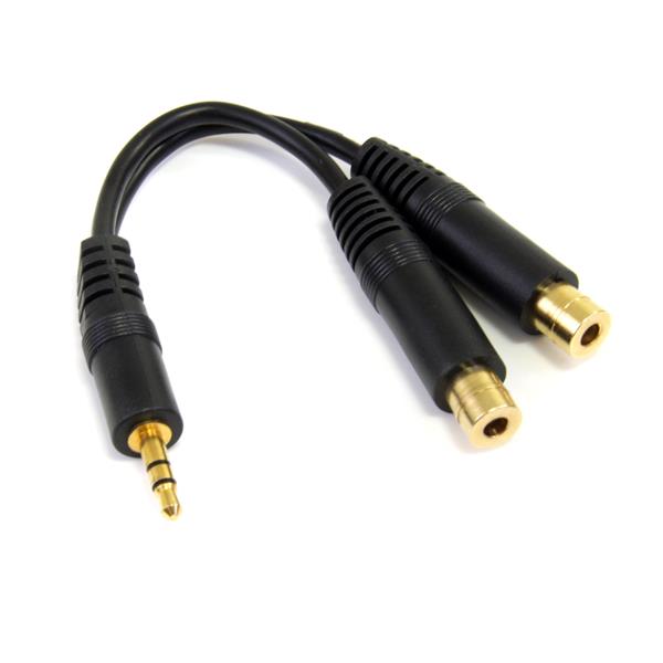 StarTech.com 6in Splitter Cable 3.5mm - NWT FM SOLUTIONS - YOUR CATERING WHOLESALER