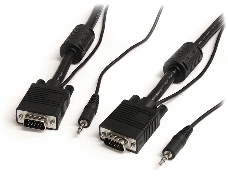 StarTech.com 2m VGA Cable with Audio HD15 - NWT FM SOLUTIONS - YOUR CATERING WHOLESALER