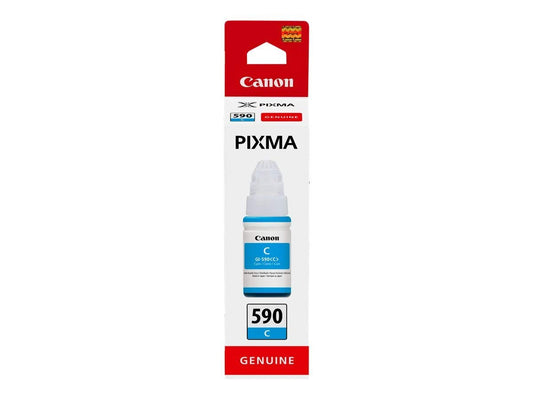 Canon GI590C Cyan Standard Capacity Ink Bottle 70ml - 1604C001 - NWT FM SOLUTIONS - YOUR CATERING WHOLESALER