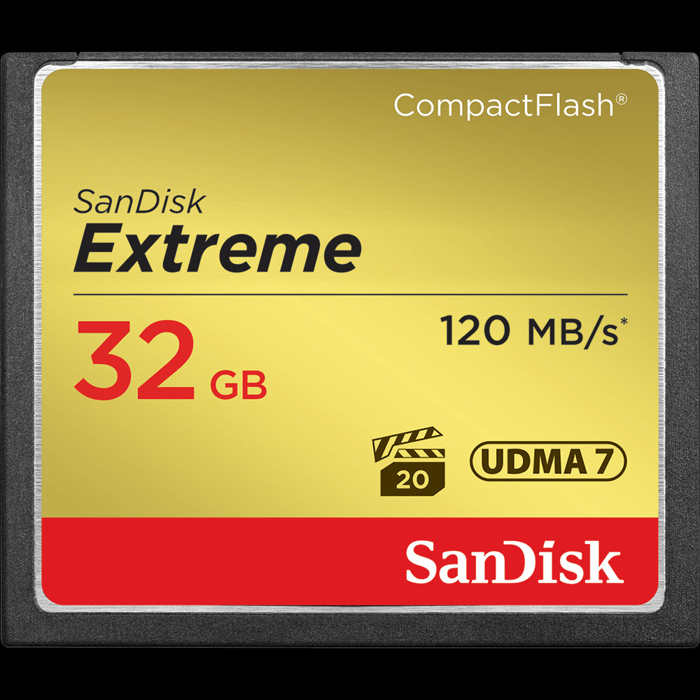 Sandisk 32GB Extreme Compact Flash Card - NWT FM SOLUTIONS - YOUR CATERING WHOLESALER