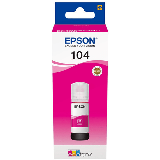 Epson 104 Magenta Ink Bottle 70ml - C13T00P340 - NWT FM SOLUTIONS - YOUR CATERING WHOLESALER