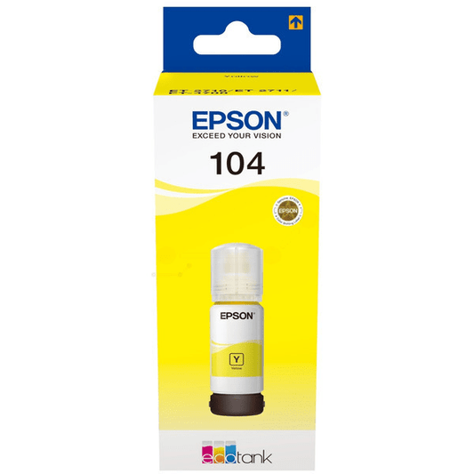 Epson 104 Yellow Ink Bottle 70ml - C13T00P440 - NWT FM SOLUTIONS - YOUR CATERING WHOLESALER