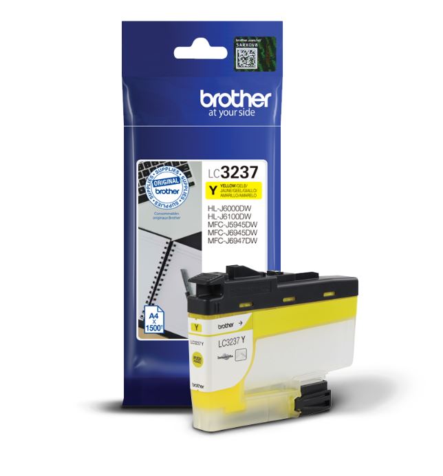 Brother Yellow Ink Cartridge 16ml - LC3237Y - NWT FM SOLUTIONS - YOUR CATERING WHOLESALER