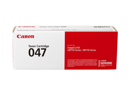 Canon 047BK Black Standard Capacity Toner Cartridge 1.6k pages - 2164C002 - NWT FM SOLUTIONS - YOUR CATERING WHOLESALER