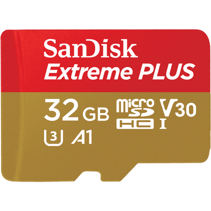 SanDisk Extreme Plus 32GB Class 10 UHS-I-U3 Micro SDHC Memory Card and Adapter - NWT FM SOLUTIONS - YOUR CATERING WHOLESALER