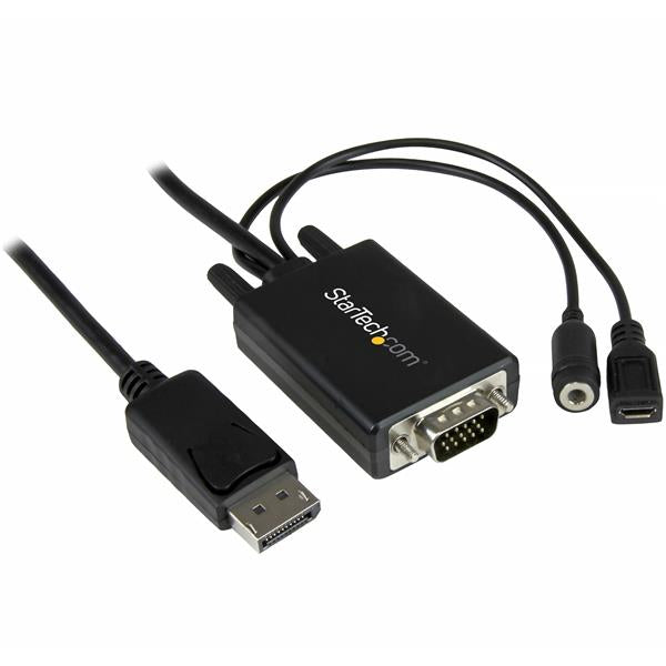 StarTech.com 3m DisplayPort to VGA Adapter - NWT FM SOLUTIONS - YOUR CATERING WHOLESALER