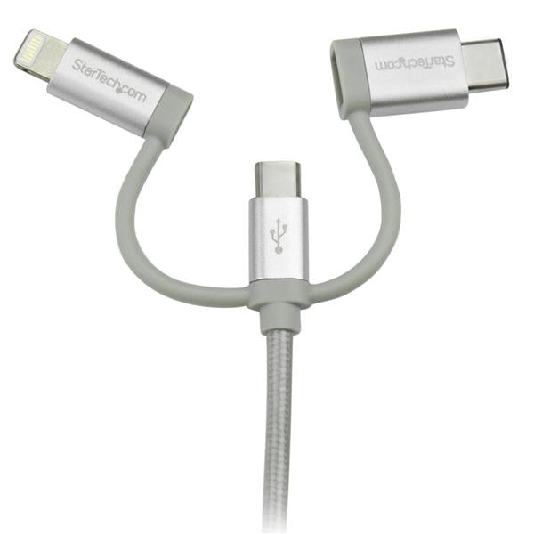 StarTech.com 1M 3 in 1 Lightening USB Cable